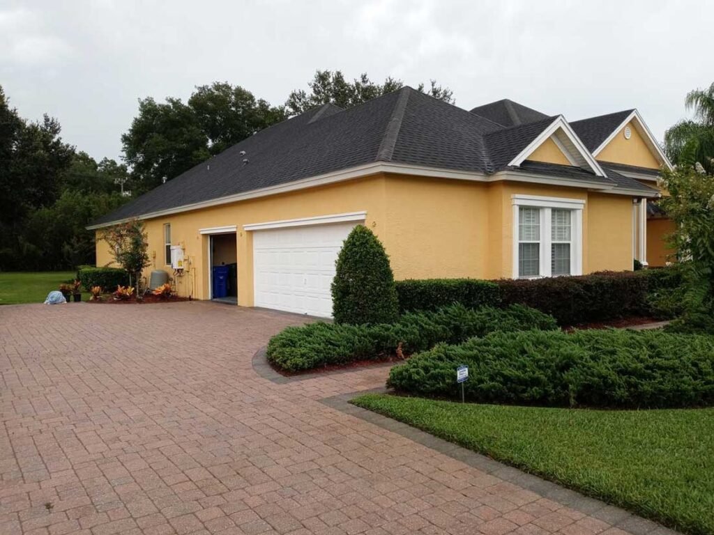 house painted yellow